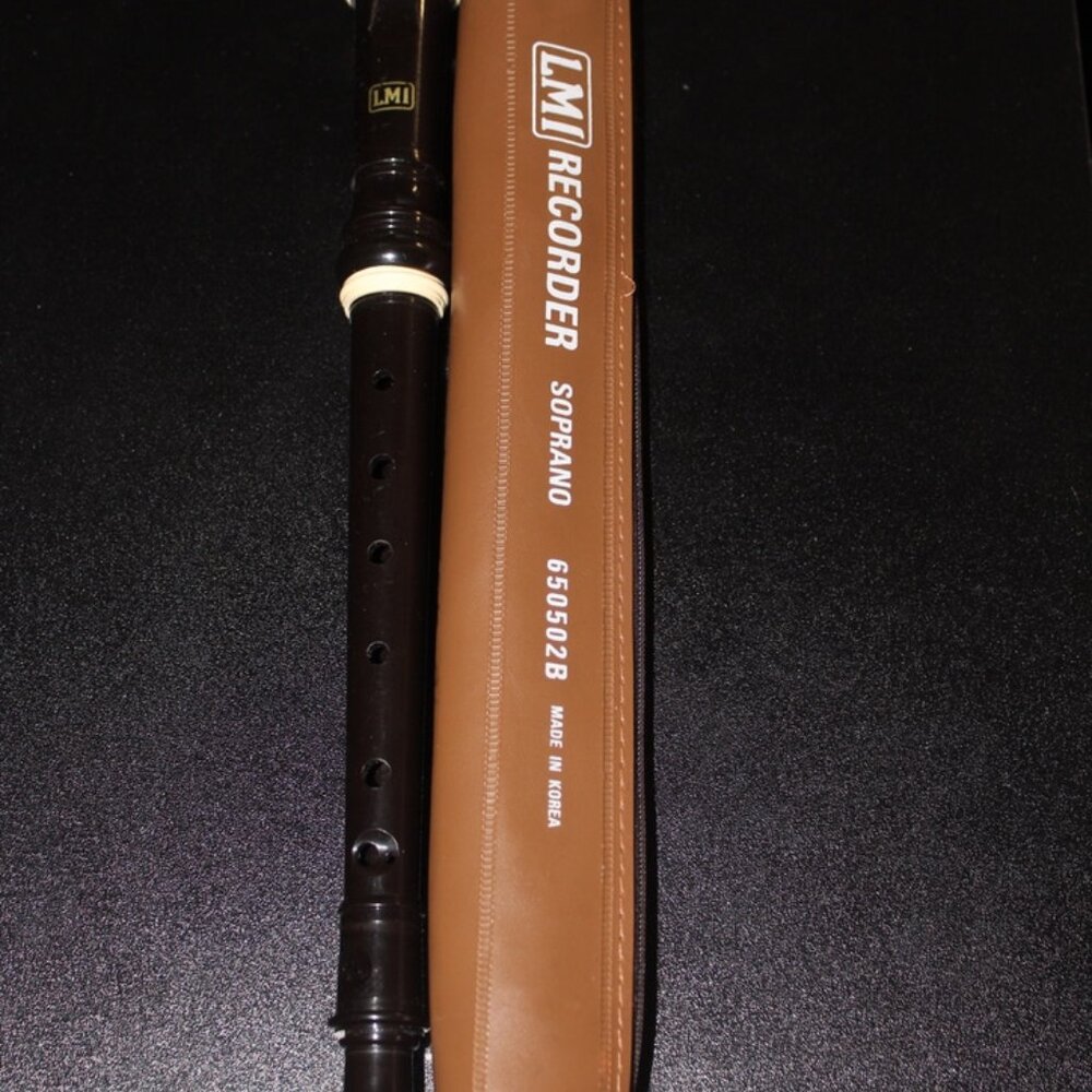 Vintage LMI Recorder Soprano #650502G w/ Original Case Flute Instrument